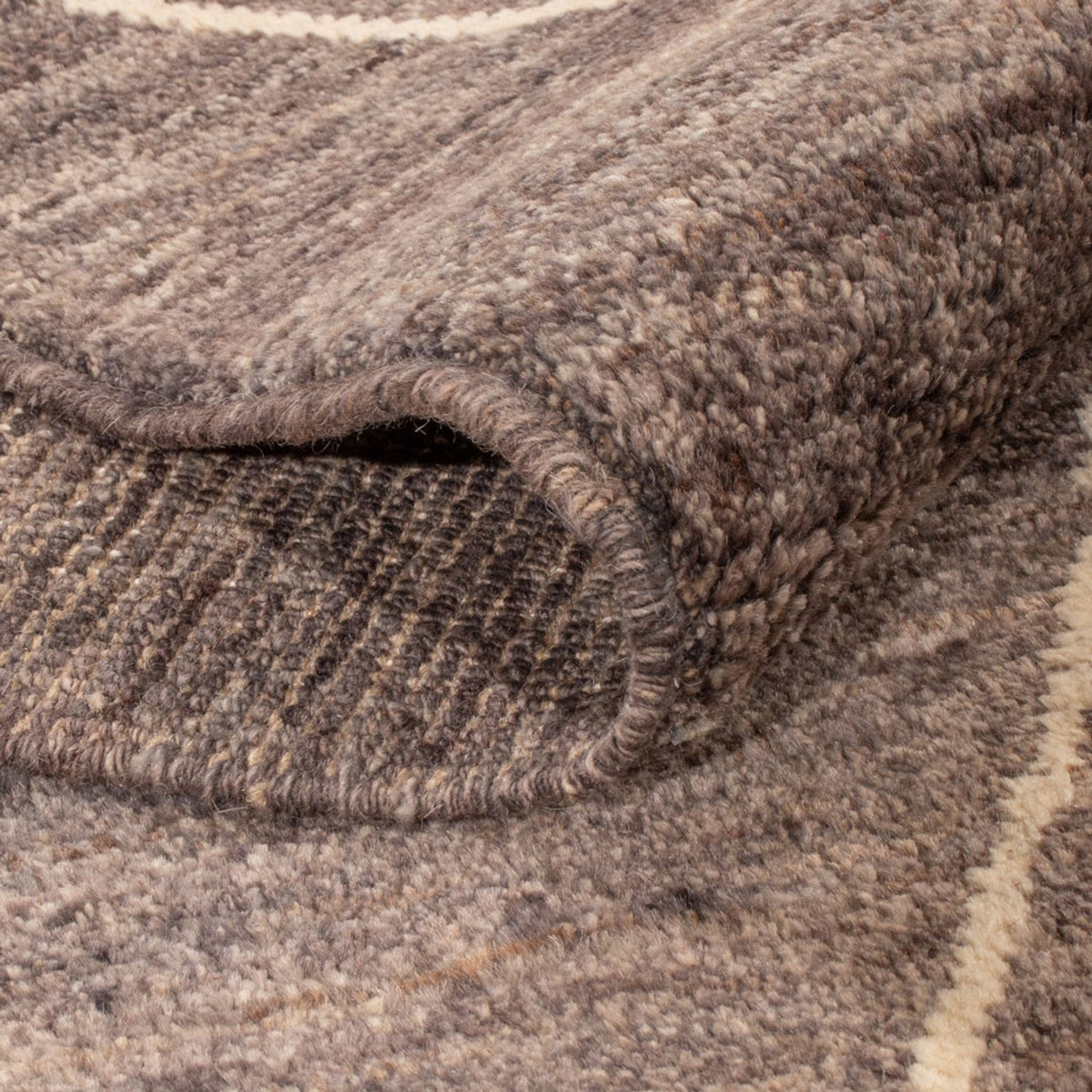 Designer Teppich - 194 x 158 cm - dunkelgrau