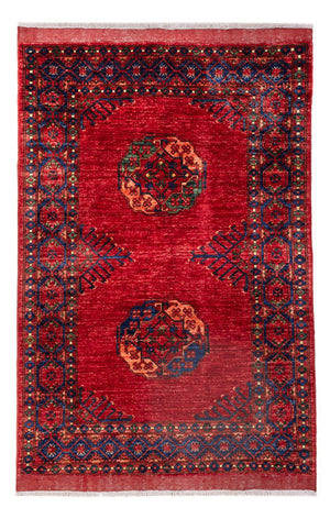 Afghan Teppich - 183 x 122 cm - rot