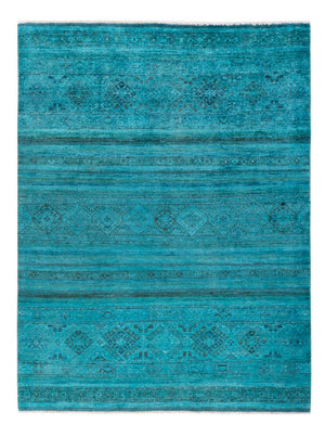 Ziegler Teppich - Vintage / Colored - 201 x 148 cm - blau