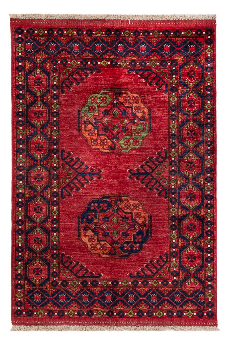 Afghan Teppich - Kunduz - 148 x 100 cm - rot