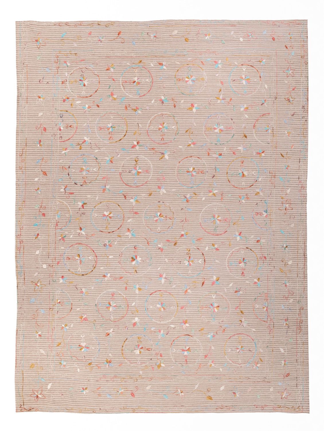 Kelim Teppich - Oriental - Soumak - 336 x 236 cm - creme