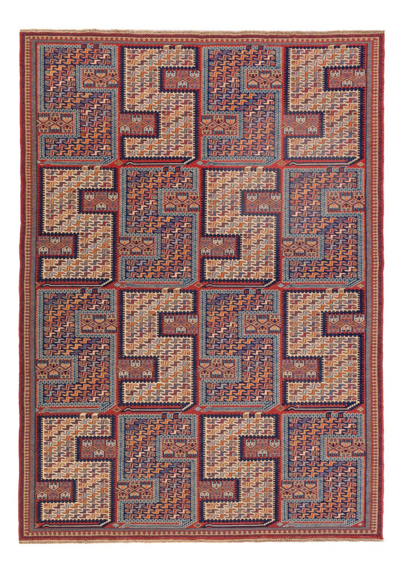 Kelim Teppich - Oriental - Soumak - 217 x 157 cm - mehrfarbig