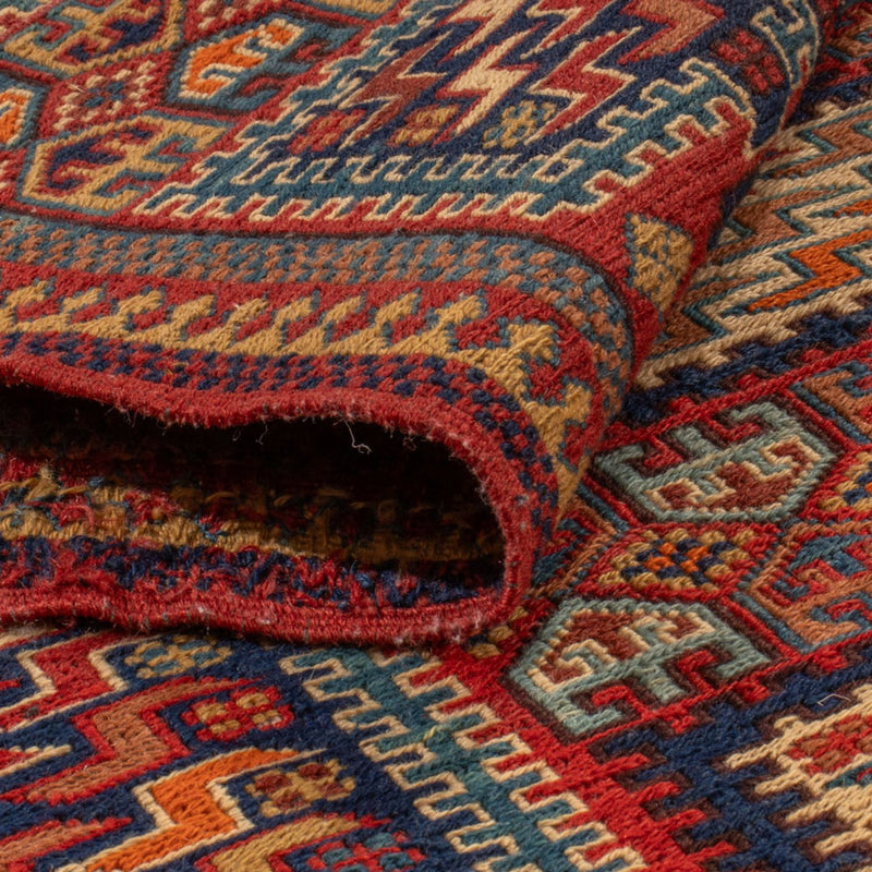 Kelim Teppich - Oriental - Soumak - 217 x 157 cm - mehrfarbig