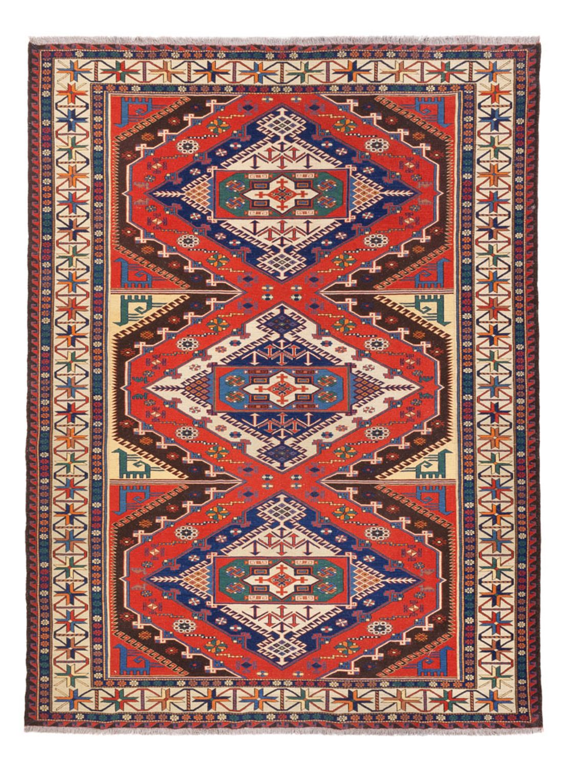Kelim Teppich - Oriental - Soumak - 272 x 204 cm - rost
