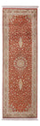 Läufer Seiden - Kaschmir Seide - 251 x 81 cm - rot