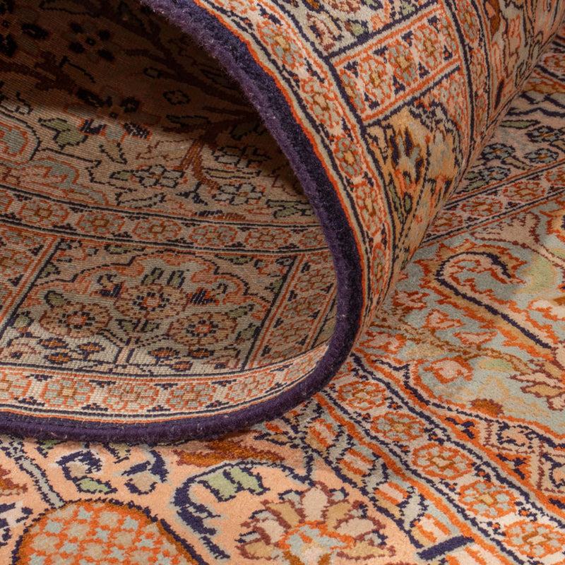 Läufer Seiden - Kaschmir Seide - 243 x 80 cm - beige