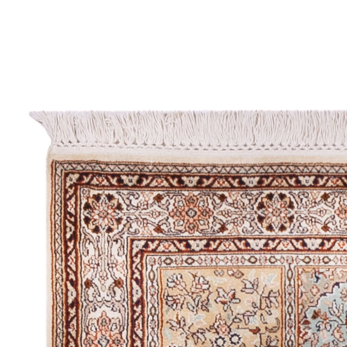 Läufer Seiden - Kaschmir Seide - 301 x 79 cm - beige