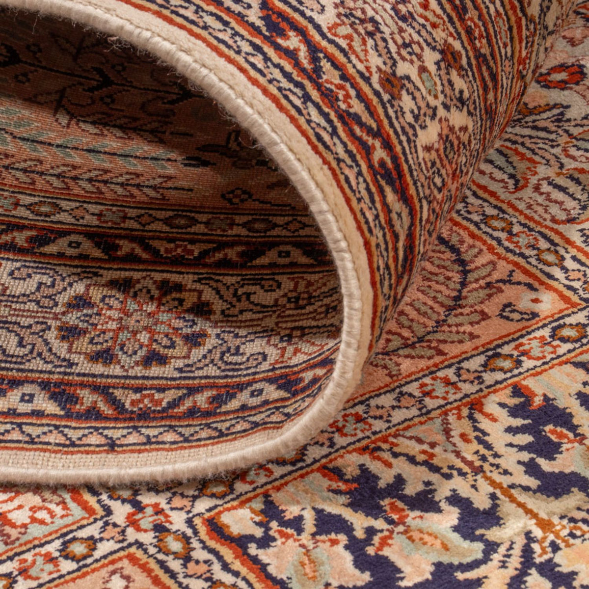 Läufer Seiden - Kaschmir Seide - 301 x 79 cm - beige