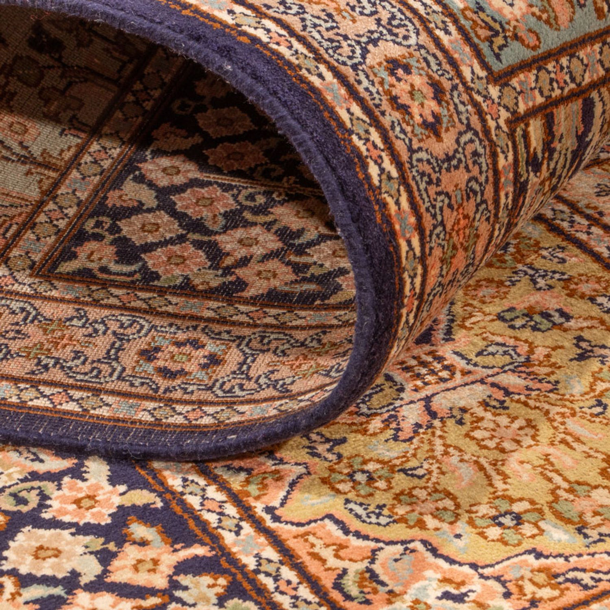 Läufer Seiden - Kaschmir Seide - 304 x 77 cm - mehrfarbig