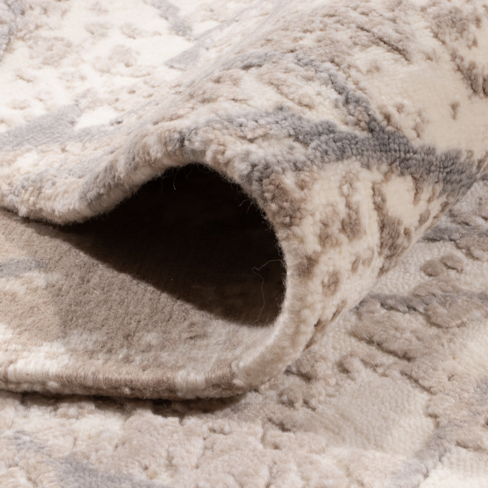 Designer tapijt - 304 x 204 cm - zilver