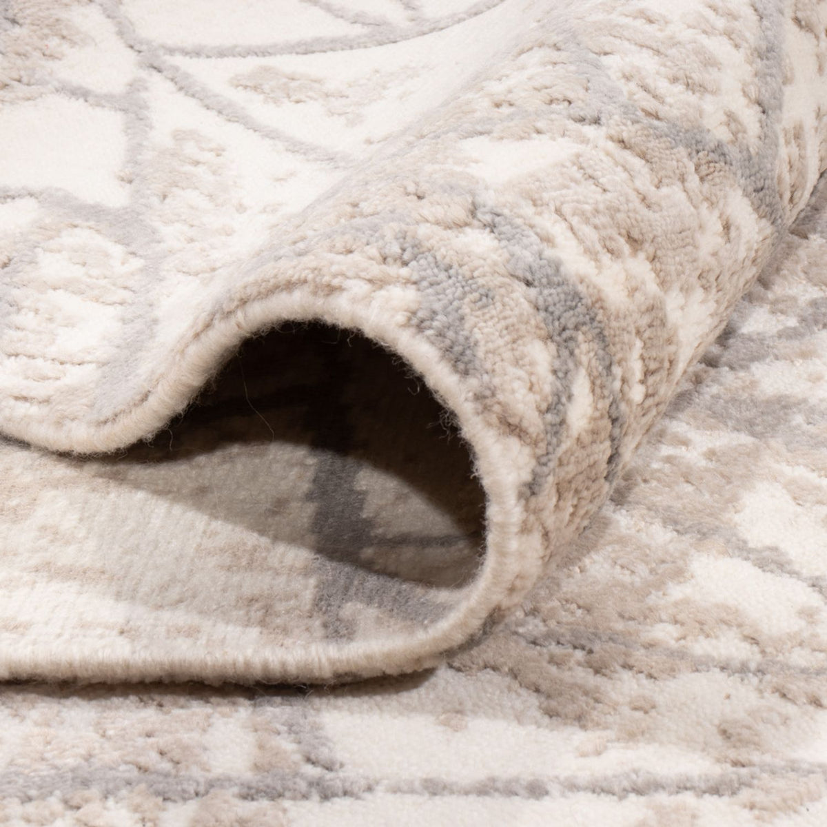 Designer tapijt - 301 x 204 cm - zilver