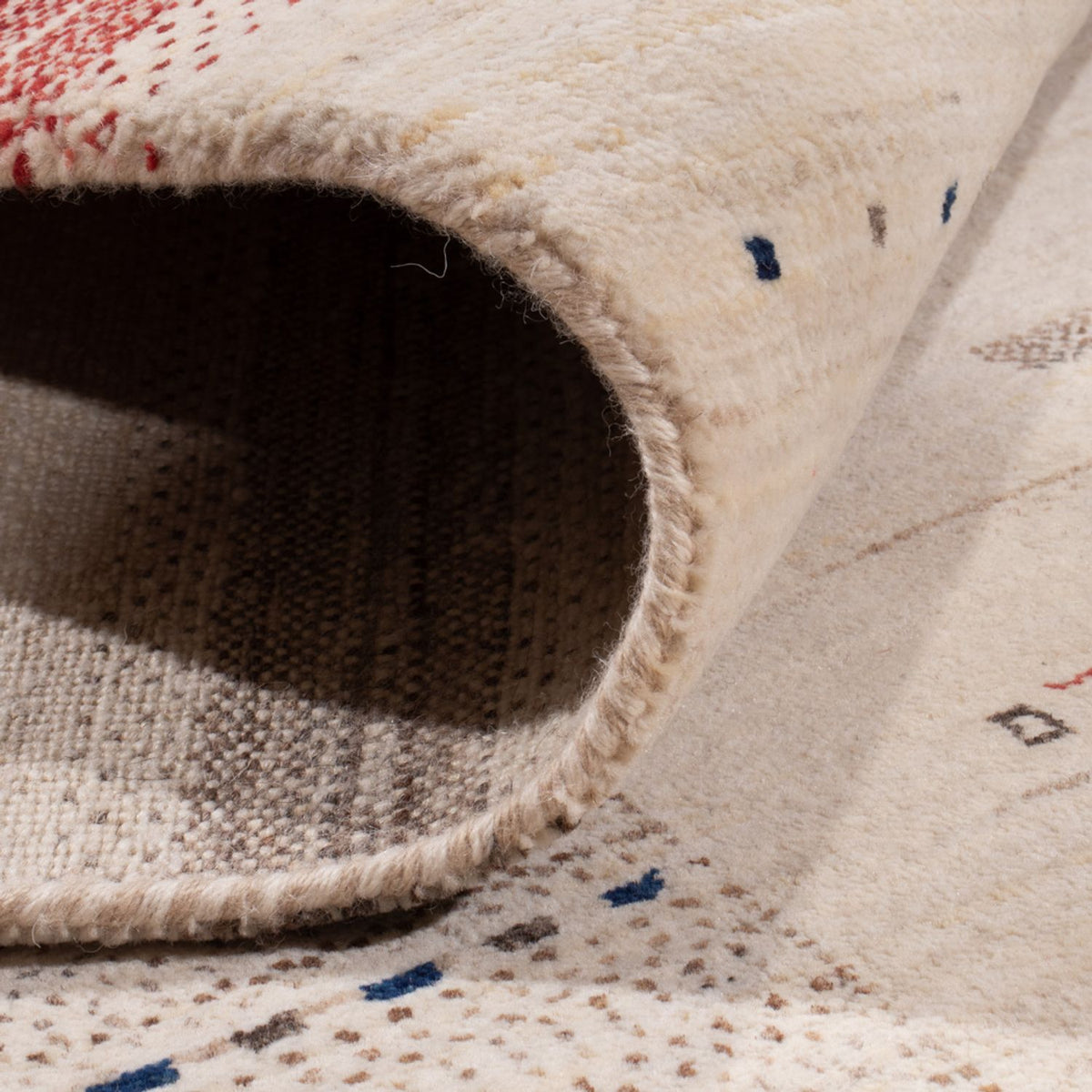 Gabbeh Tapijt - Loribaft Indus - 306 x 200 cm - crème