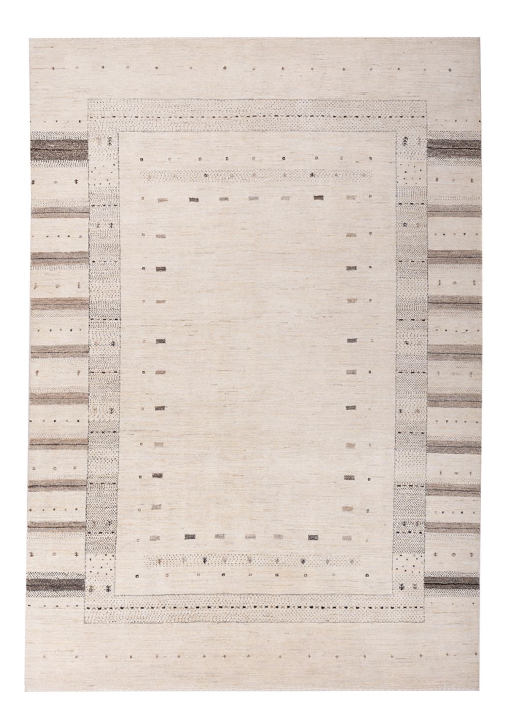 Gabbeh Tapijt - Loribaft Indus - 302 x 202 cm - crème