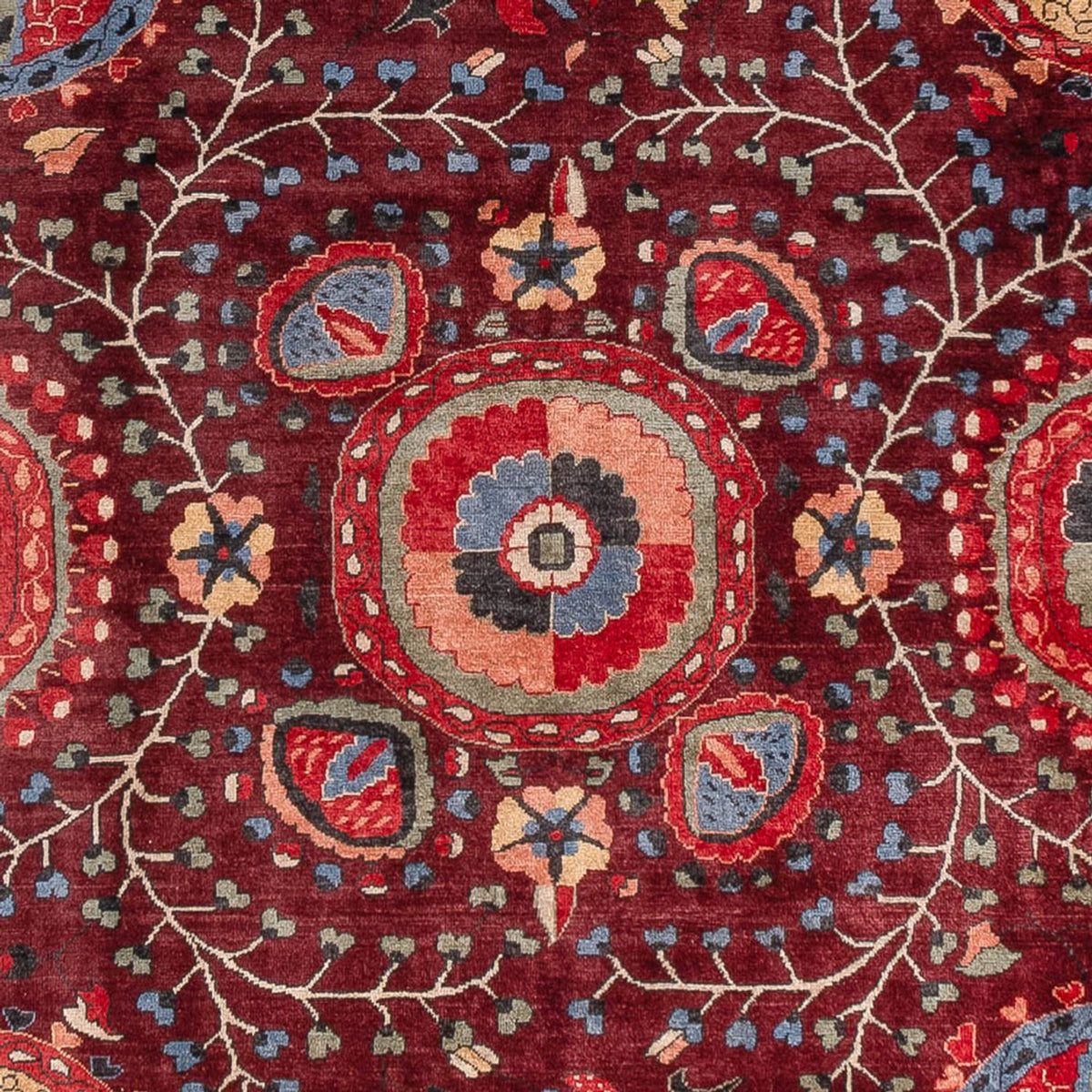 Designer tapijt - 309 x 251 cm - wijnrood