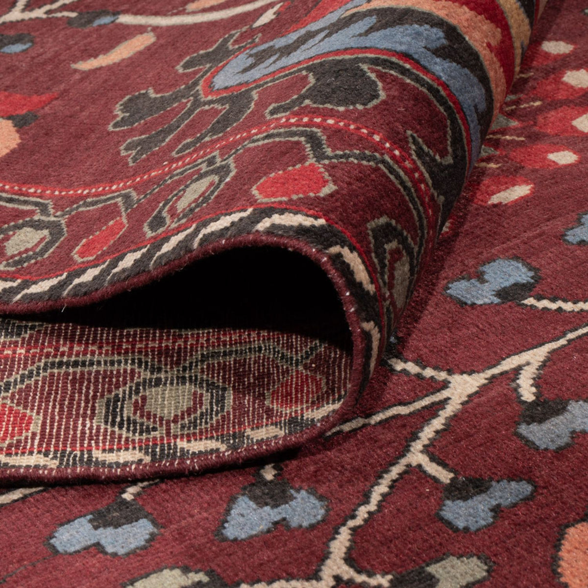 Designer tapijt - 309 x 251 cm - wijnrood