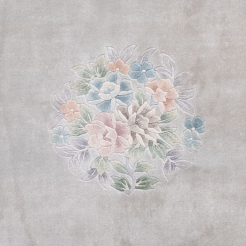 Zijden tapijt - China zijde - 185 x 123 cm - grijs