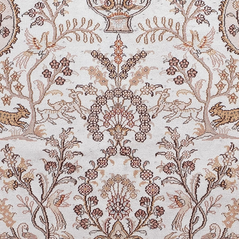 Zijden tapijt - China zijde - 183 x 122 cm - crème