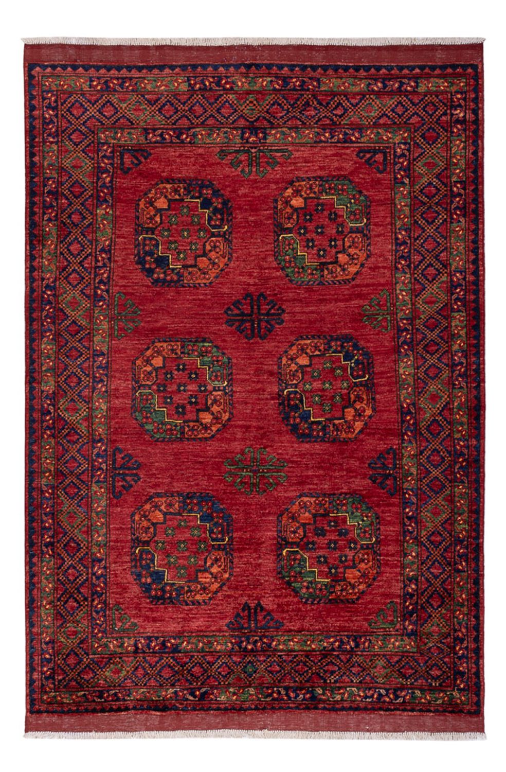 Afghaans tapijt - Kunduz - 222 x 154 cm - rood