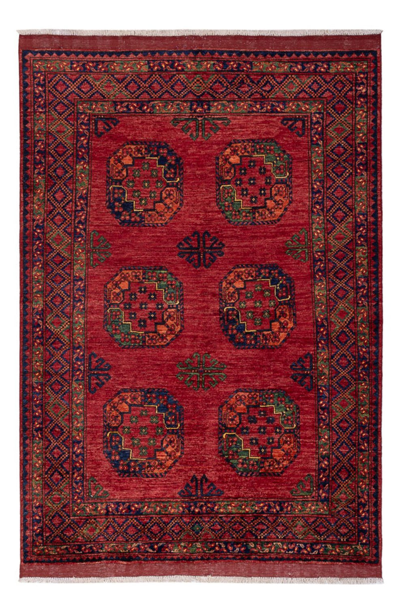 Afghaans tapijt - Kunduz - 222 x 154 cm - rood