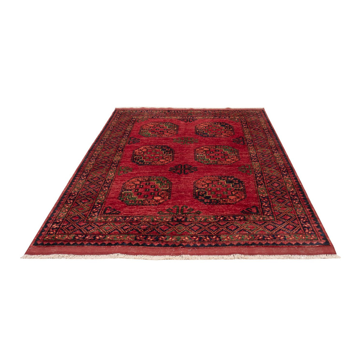 Afghaans tapijt - Kunduz - 222 x 154 cm - rood