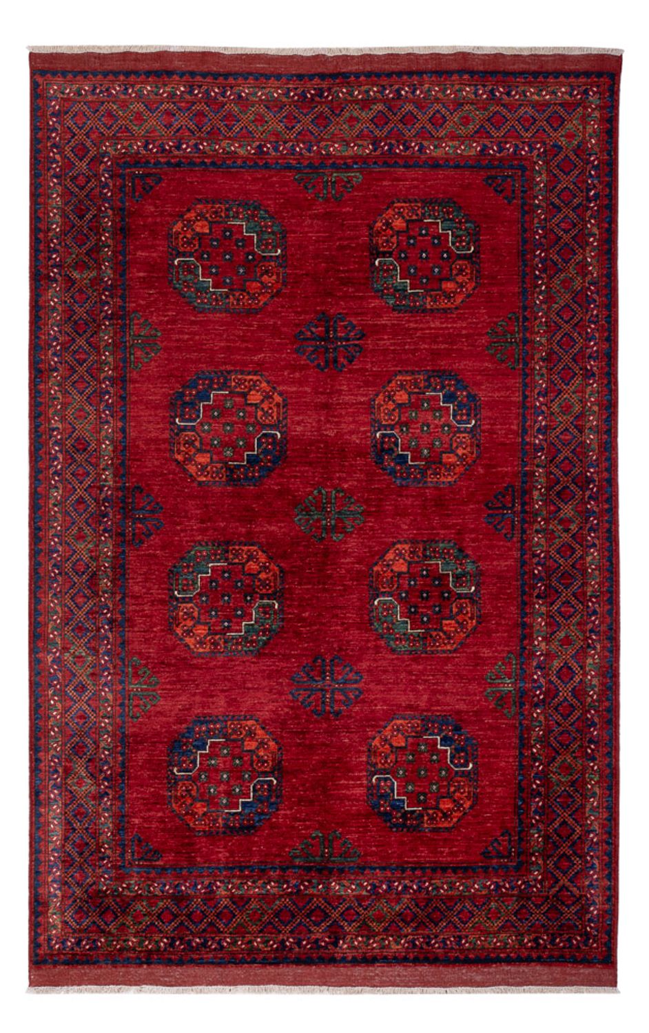 Afghaans tapijt - Kunduz - 253 x 166 cm - rood