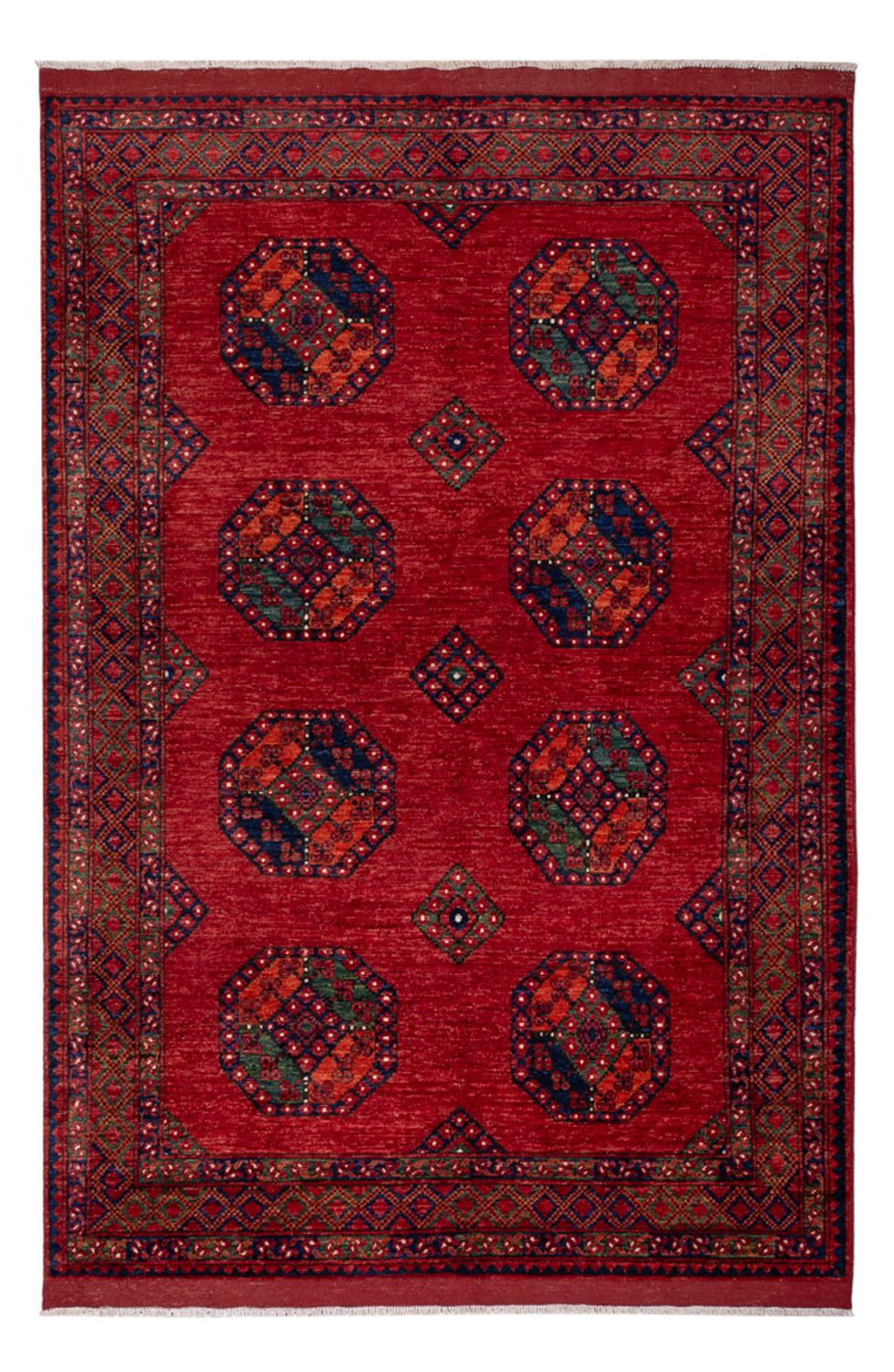 Afghaans tapijt - Kunduz - 256 x 176 cm - rood