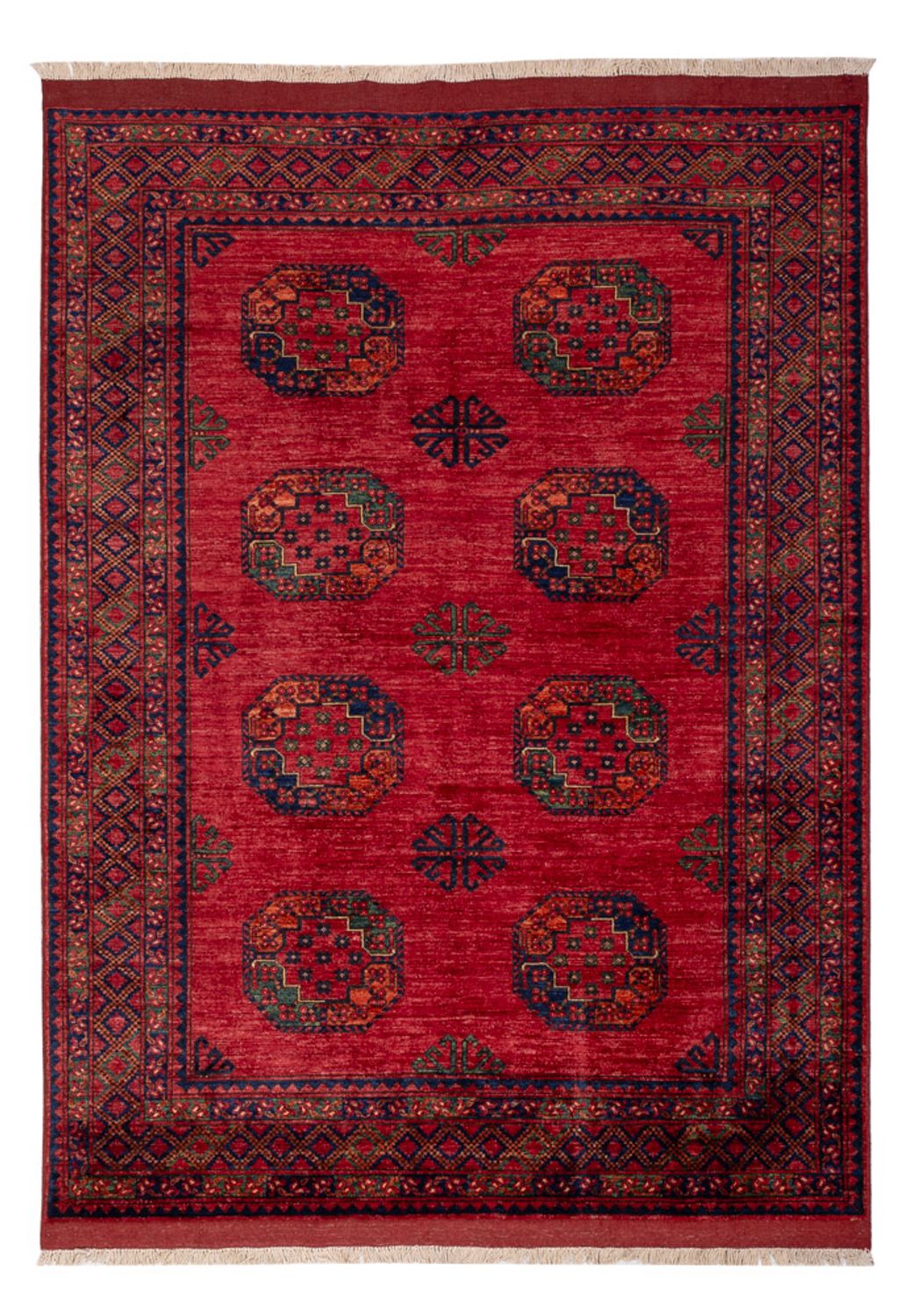 Afghaans tapijt - Kunduz - 241 x 176 cm - rood