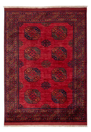 Afghaans tapijt - Kunduz - 241 x 176 cm - rood