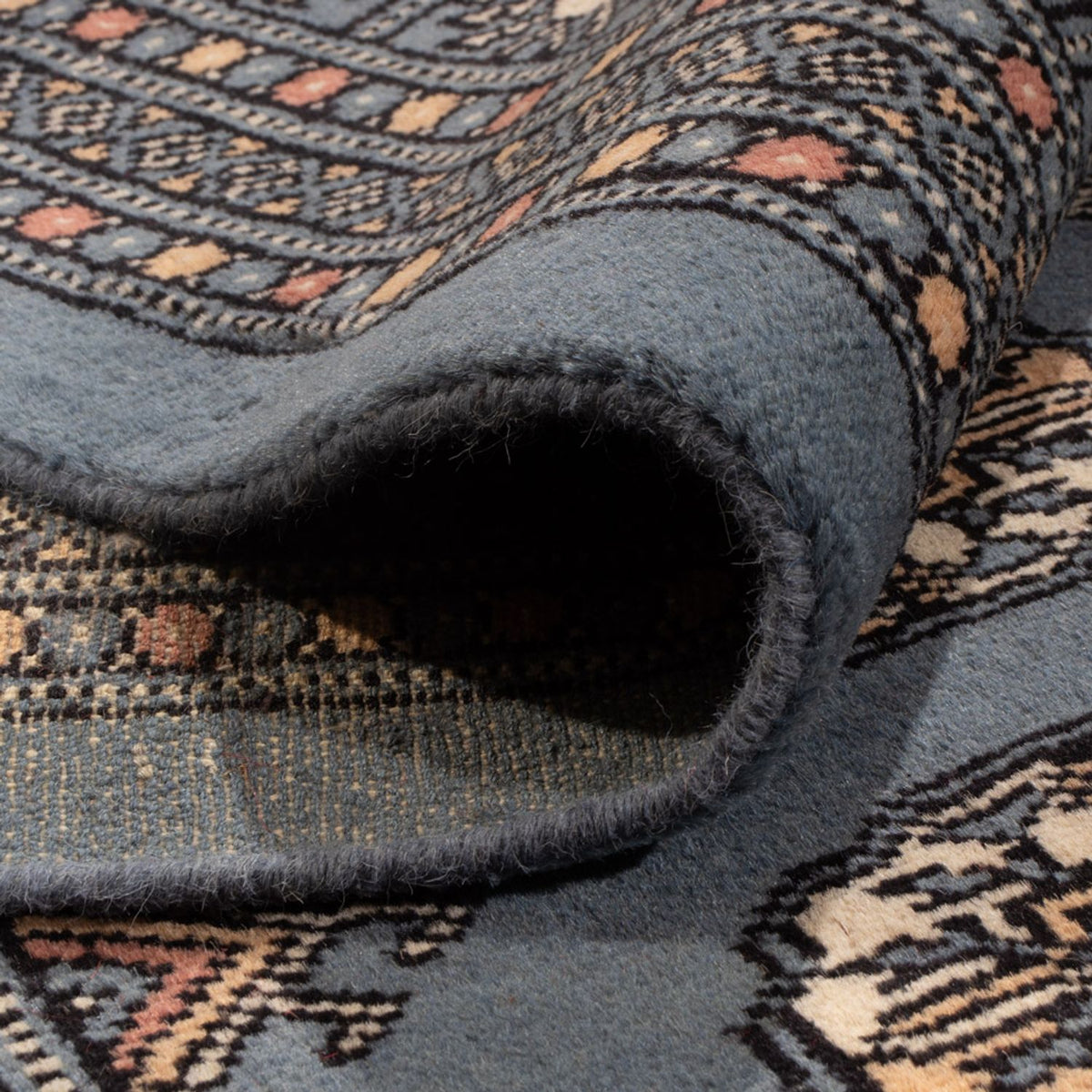 Afghaans tapijt - Bukhara - 305 x 249 cm - lichtblauw