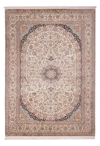 Zijden tapijt - Kashmir Silk - 309 x 213 cm - zand