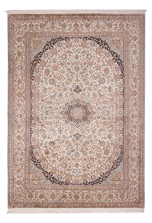 Zijden tapijt - Kashmir Silk - 309 x 213 cm - zand