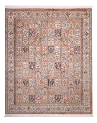 Zijden tapijt - Kashmir Silk - 304 x 246 cm - zand