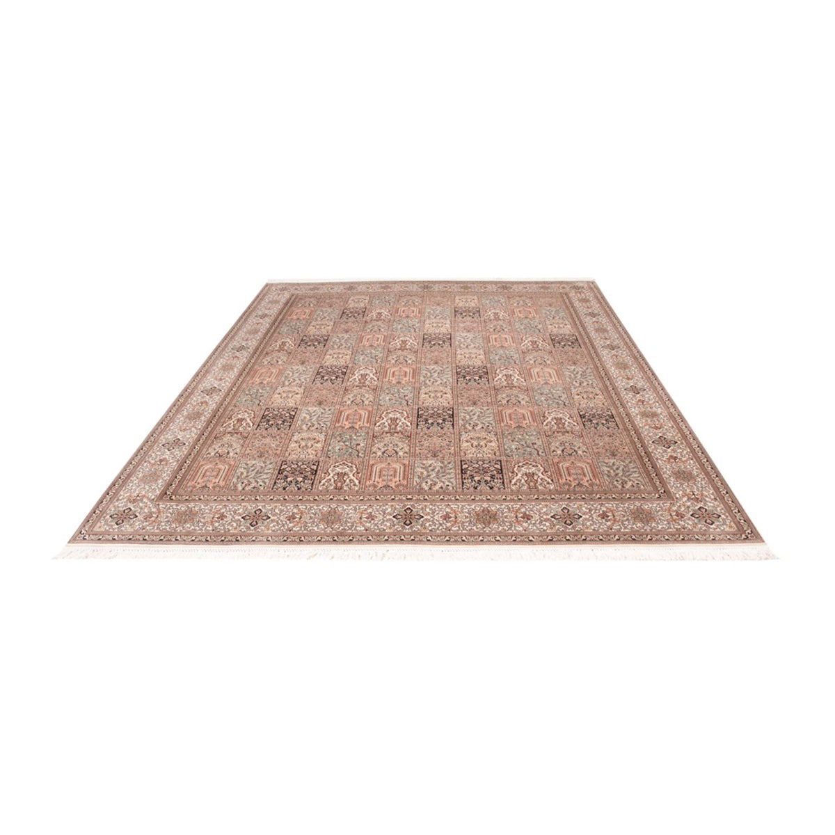 Zijden tapijt - Kashmir Silk - 304 x 246 cm - zand