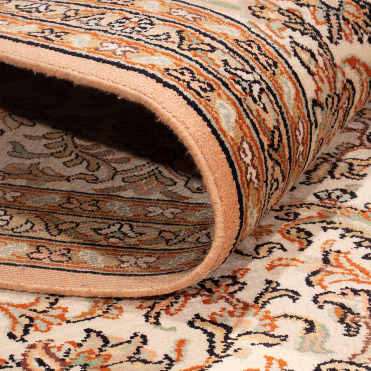 Zijden tapijt - Kashmir Silk - 290 x 205 cm - zand