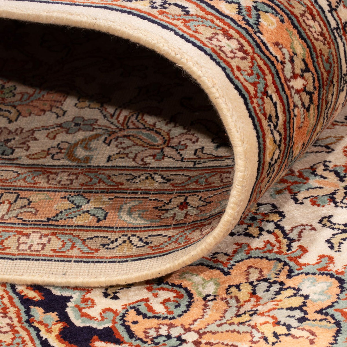 Zijden tapijt - Kashmir Silk - 309 x 217 cm - zand