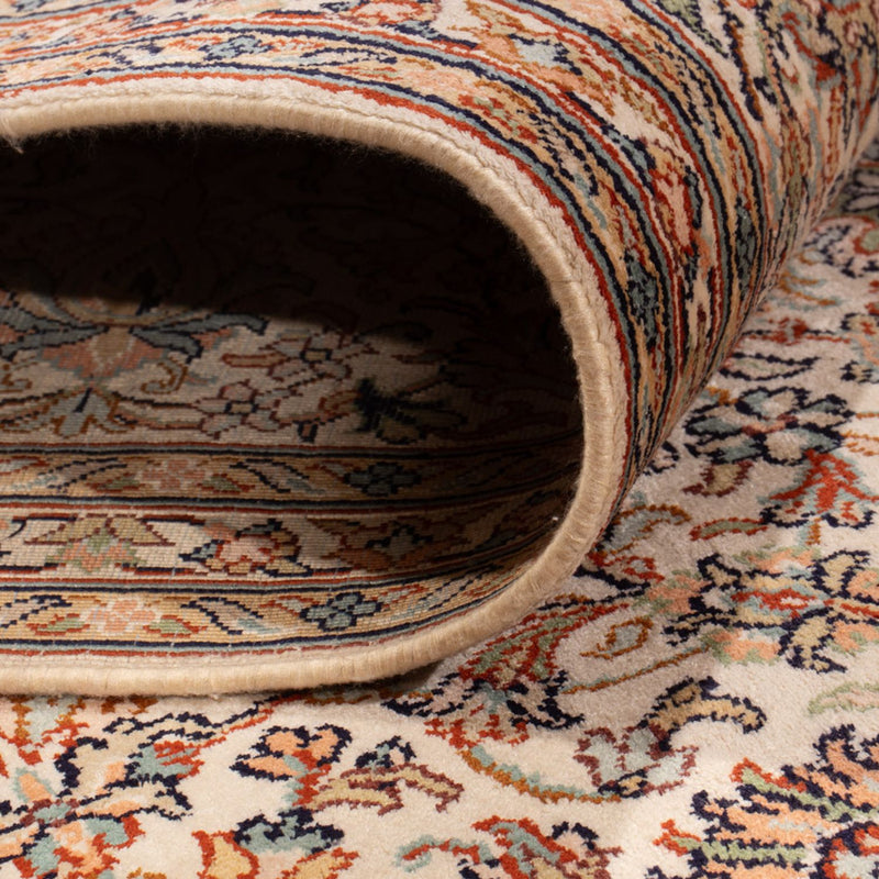 Zijden tapijt - Kashmir Silk - 326 x 216 cm - donker beige