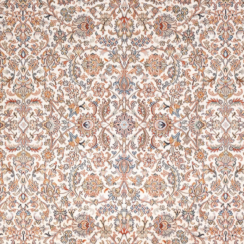 Zijden tapijt - Kashmir Silk - 318 x 216 cm - donker beige