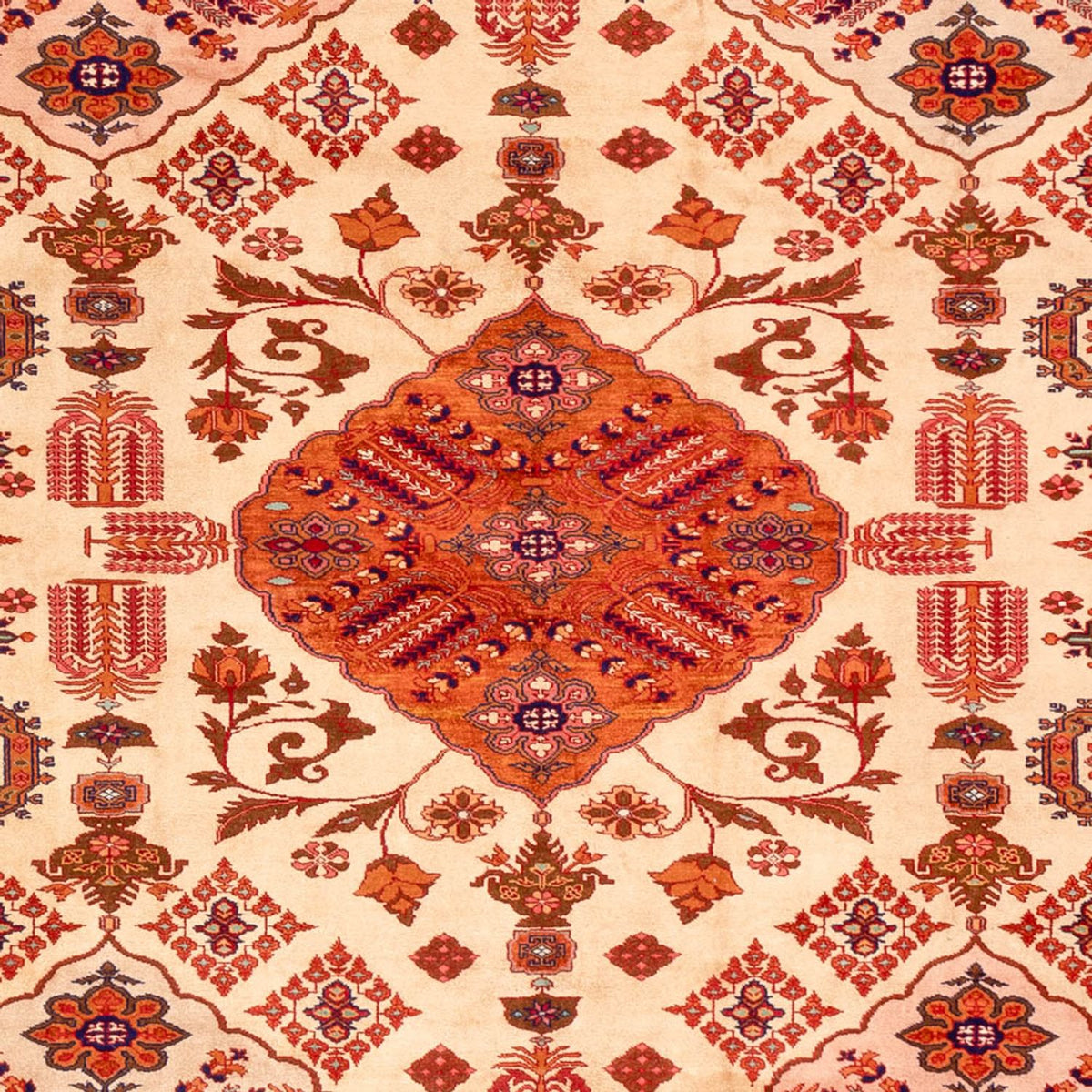 Zijden tapijt - Afghaanse zijde - 288 x 217 cm - licht rood