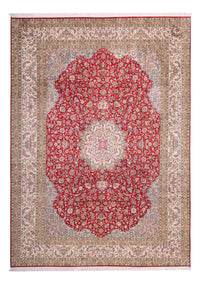 Zijden tapijt - Kashmir Silk - 303 x 220 cm - rood