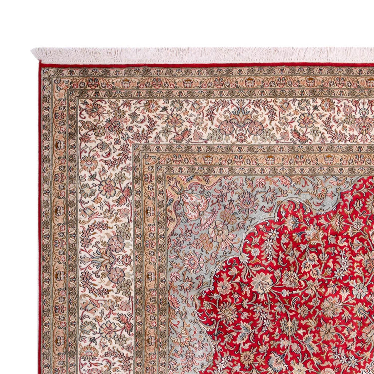Zijden tapijt - Kashmir Silk - 303 x 220 cm - rood