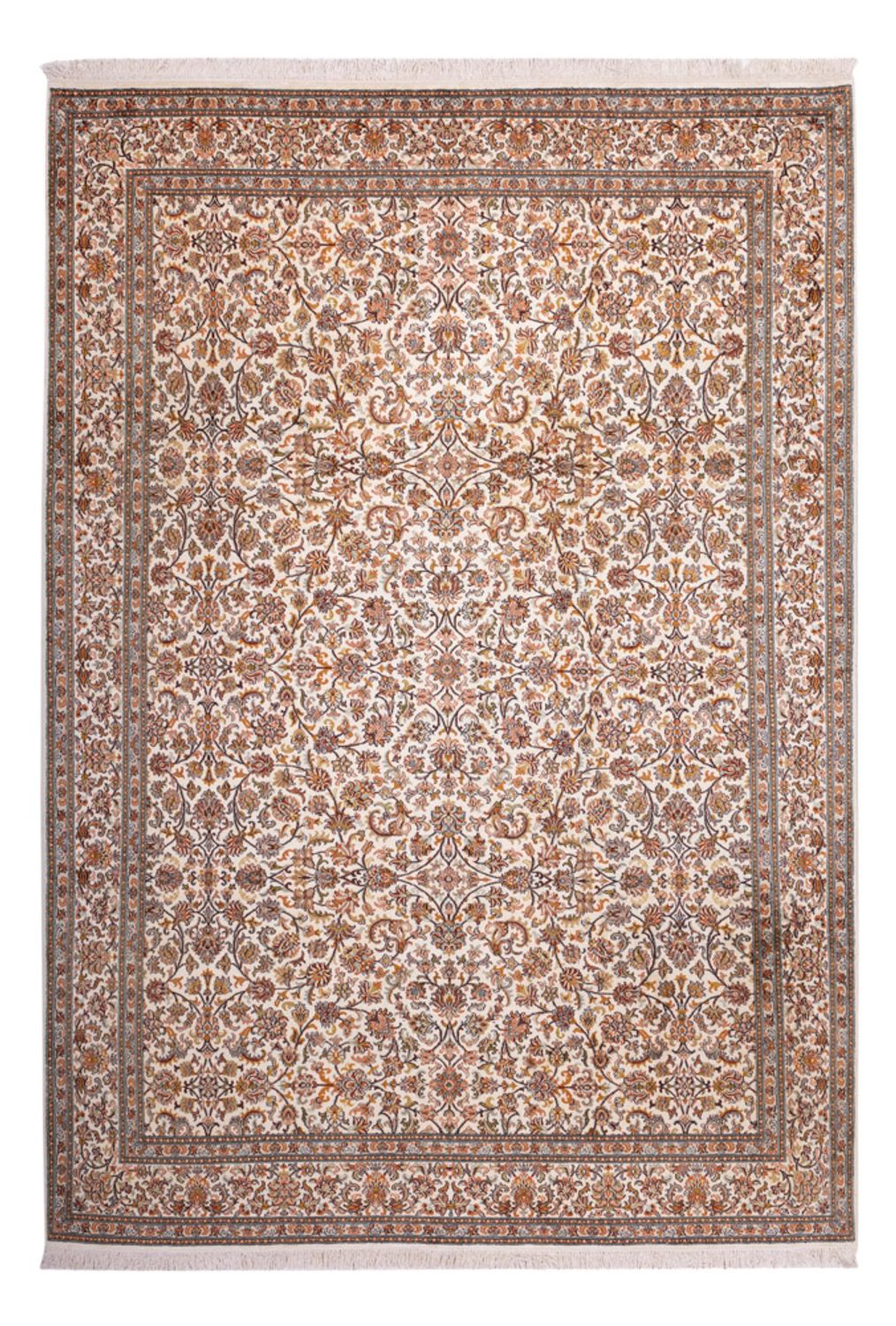 Zijden tapijt - Kashmir Silk - 305 x 213 cm - zand