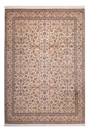 Zijden tapijt - Kashmir Silk - 305 x 213 cm - zand