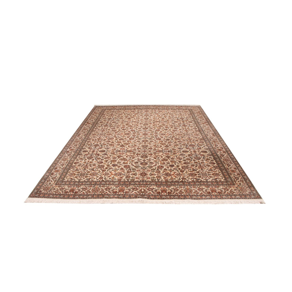 Zijden tapijt - Kashmir Silk - 305 x 213 cm - zand