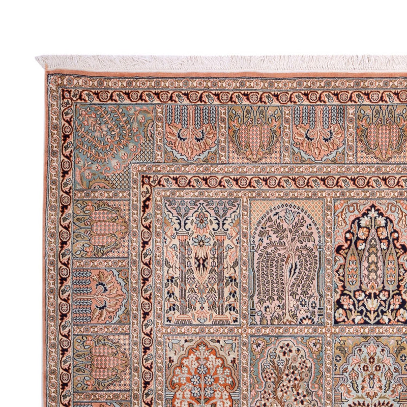Zijden tapijt - Kashmir Silk - 317 x 221 cm - donker beige