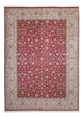 Zijden tapijt - Kashmir Silk - 302 x 216 cm - rood