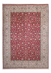 Zijden tapijt - Kashmir Silk - 302 x 216 cm - rood