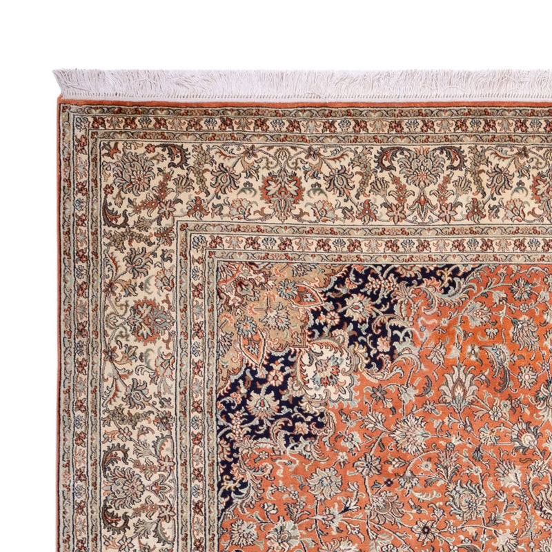 Zijden tapijt - Kashmir Silk - 306 x 220 cm - terracotta
