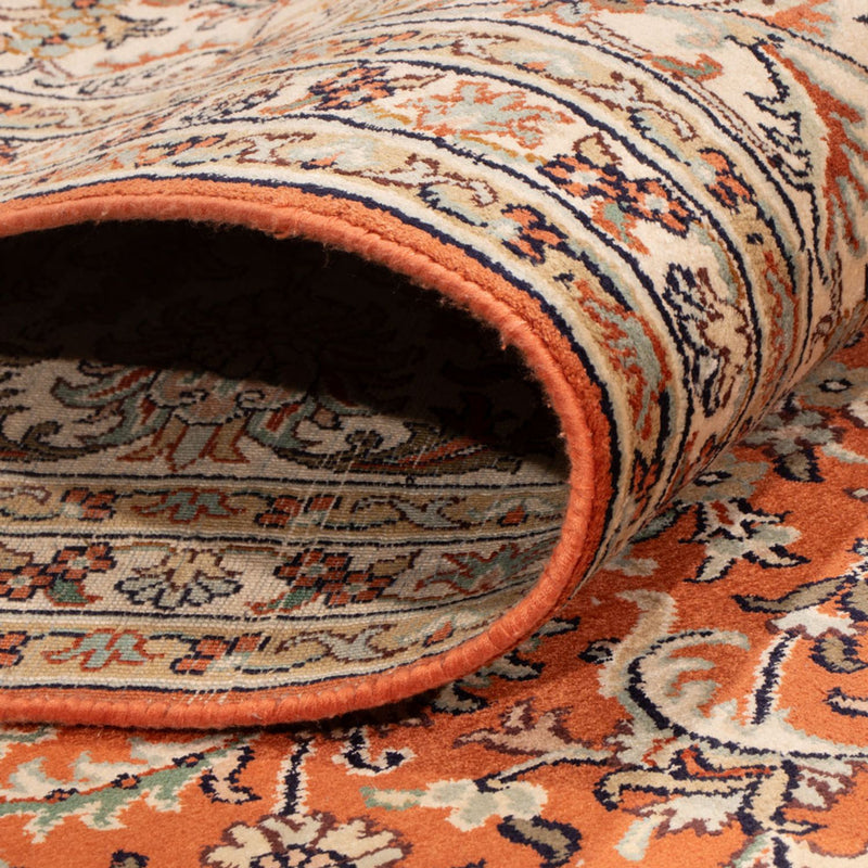 Zijden tapijt - Kashmir Silk - 306 x 220 cm - terracotta