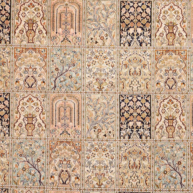 Zijden tapijt - Kashmir Silk - 316 x 220 cm - donker beige