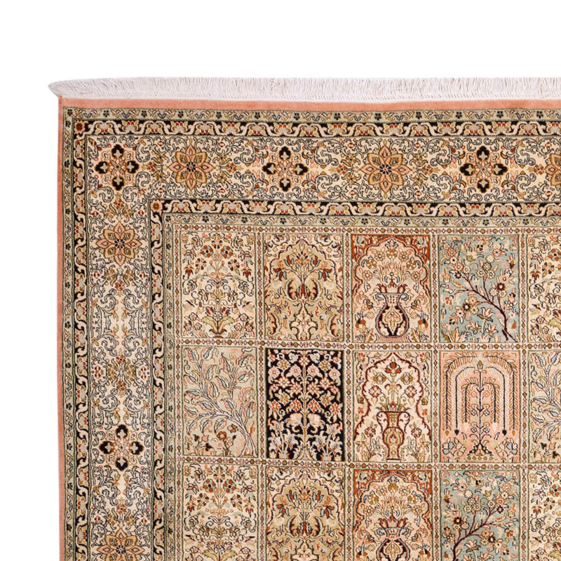 Zijden tapijt - Kashmir Silk - 316 x 220 cm - donker beige